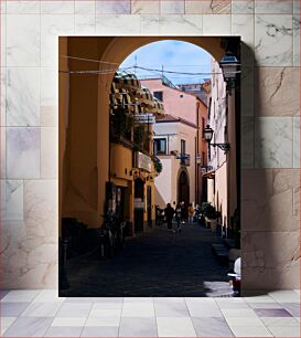 Πίνακας, Charming Alleyway in Italy Καλαίσθητο δρομάκι στην Ιταλία