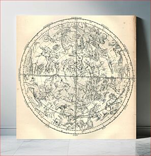 Πίνακας, Chart North and South Pole Star Map