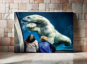 Πίνακας, Children Observing a Polar Bear Παιδιά που παρατηρούν μια πολική αρκούδα