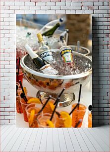 Πίνακας, Chilled Beverages in Ice Bucket Διατηρημένα Ποτά σε Κάδο Πάγου