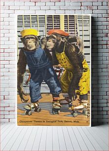Πίνακας, Chimpanzee Theatre in Zoological Park, Detroit, Mich