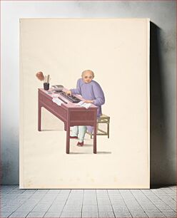 Πίνακας, Chinese Man at Desk with an Abbacus