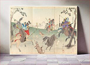 Πίνακας, Chiyoda Castle (Album of Men) by Yoshu Chikanobu