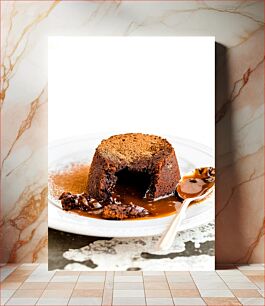 Πίνακας, Chocolate Lava Cake Σοκολατένιο κέικ λάβας