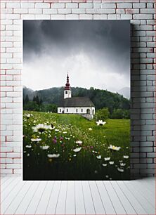 Πίνακας, Church in a Flowering Meadow Εκκλησία σε ένα ανθισμένο λιβάδι