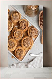 Πίνακας, Cinnamon Rolls with Glaze Ρολά κανέλας με γλάσο