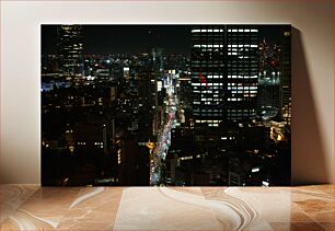 Πίνακας, City Skyline at Night Ο ορίζοντας της πόλης τη νύχτα