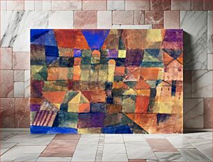 Πίνακας, City with the three domes (1914) by Paul Klee