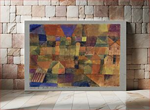 Πίνακας, City with the three domes (1914) by Paul Klee