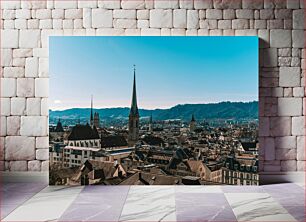 Πίνακας, Cityscape with Church Steeples Αστικό τοπίο με καμπαναριά εκκλησιών