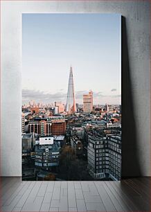 Πίνακας, Cityscape with Modern Skyscraper Αστικό τοπίο με σύγχρονο ουρανοξύστη