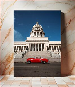 Πίνακας, Classic Car at Capitol Κλασικό αυτοκίνητο στο Καπιτώλιο