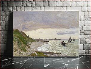 Πίνακας, Claude Monet's The Seashore at Sainte-Adresse (1864)