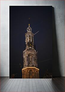 Πίνακας, Clock Tower at Night Πύργος του Ρολογιού τη νύχτα