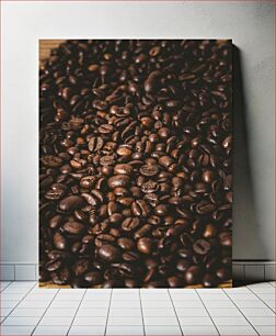 Πίνακας, Close-up of Coffee Beans Κοντινό πλάνο κόκκων καφέ