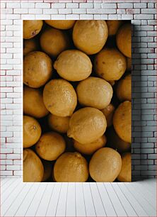 Πίνακας, Close-Up of Lemons Κοντινό πλάνο των λεμονιών