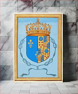 Πίνακας, CoA of queen of France Catherine de' Medici (1519 - 1589), as widow of king Henry II of France