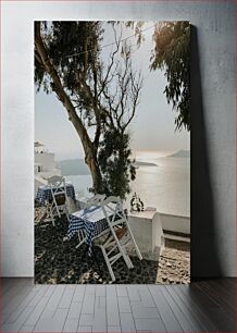 Πίνακας, Coastal Café with Ocean View Παράκτιο καφέ με θέα στον ωκεανό