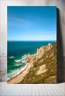 Πίνακας, Coastal Cliff and Sea View Παράκτιος βράχος και θέα στη θάλασσα