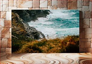 Πίνακας, Coastal Cliff and Seabird Παράκτιος βράχος και θαλασσοπούλι