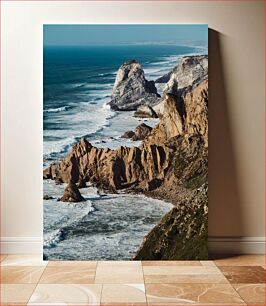 Πίνακας, Coastal Cliffside and Ocean Waves Παράκτια Cliffside και Ocean Waves