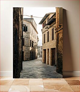 Πίνακας, Cobbled Alleyway in Historic Town Πλακόστρωτο δρομάκι στην ιστορική πόλη