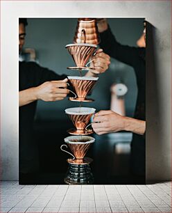 Πίνακας, Coffee Brewing Process Διαδικασία παρασκευής καφέ