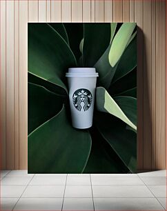 Πίνακας, Coffee Cup in Plants Φλιτζάνι καφέ σε φυτά