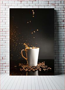 Πίνακας, Coffee Splash with Beans Coffee Splash με κόκκους