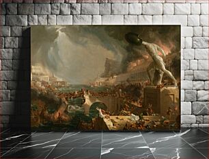 Πίνακας, Cole Thomas The Course of Empire Destruction 1836