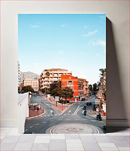 Πίνακας, Colorful City Intersection Πολύχρωμη διασταύρωση πόλης