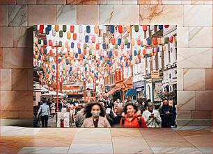 Πίνακας, Colorful City Street Πολύχρωμο City Street