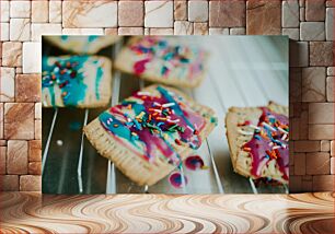 Πίνακας, Colorful Frosted Pastries Πολύχρωμα Παγωμένα Αρτοσκευάσματα