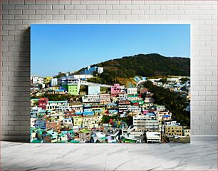 Πίνακας, Colorful Hillside Town Πολύχρωμο Hillside Town