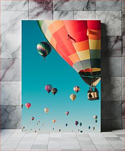 Πίνακας, Colorful Hot Air Balloons in the Sky Πολύχρωμα αερόστατα στον ουρανό