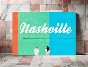 Πίνακας, Colorful Nashville Mural Πολύχρωμη τοιχογραφία του Νάσβιλ