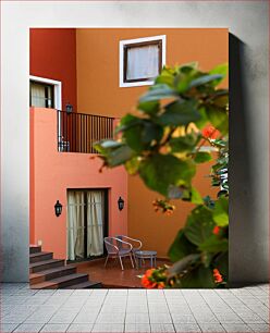 Πίνακας, Colorful Outdoor Seating Area Πολύχρωμο υπαίθριο καθιστικό