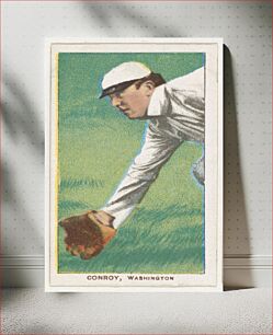 Πίνακας, Conroy, Washington, American League, from the White Border series (T206) for the American Tobacco Company