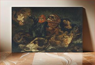 Πίνακας, Copy after Delacroix's "Bark of Dante" (ca. 1859) by Édouard Manet