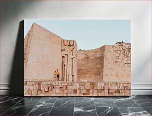 Πίνακας, Couple at Historical Monument Ζευγάρι στο Ιστορικό Μνημείο