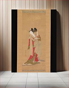 Πίνακας, Courtesan with a Letter in Her Mouth by Chōbunsai Eishi