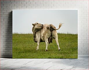 Πίνακας, Cow Grazing in the Field Αγελάδα που βόσκει στο χωράφι