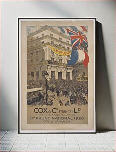 Πίνακας, Cox & Co. - (France) Ld. . . . Emprunt national 1920 . . . On y souscrit