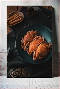 Πίνακας, Crabs on a Plate Καβούρια σε ένα πιάτο