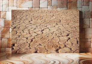 Πίνακας, Cracked Desert Ground Ραγισμένο έδαφος της ερήμου