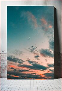 Πίνακας, Crescent Moon at Twilight Ημισέληνος στο Λυκόφως