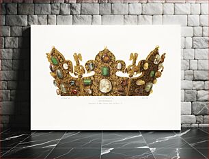 Πίνακας, Crown with gems, Ricard, after J.C. Koch, (1859)