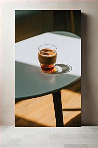 Πίνακας, Cup of Coffee on Table Φλιτζάνι καφέ στο τραπέζι