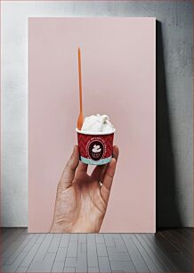 Πίνακας, Cupcake Infused Ice Cream Παγωτό με κέικ