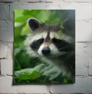 Πίνακας, Curious Raccoon in the Forest Περίεργο ρακούν στο δάσος